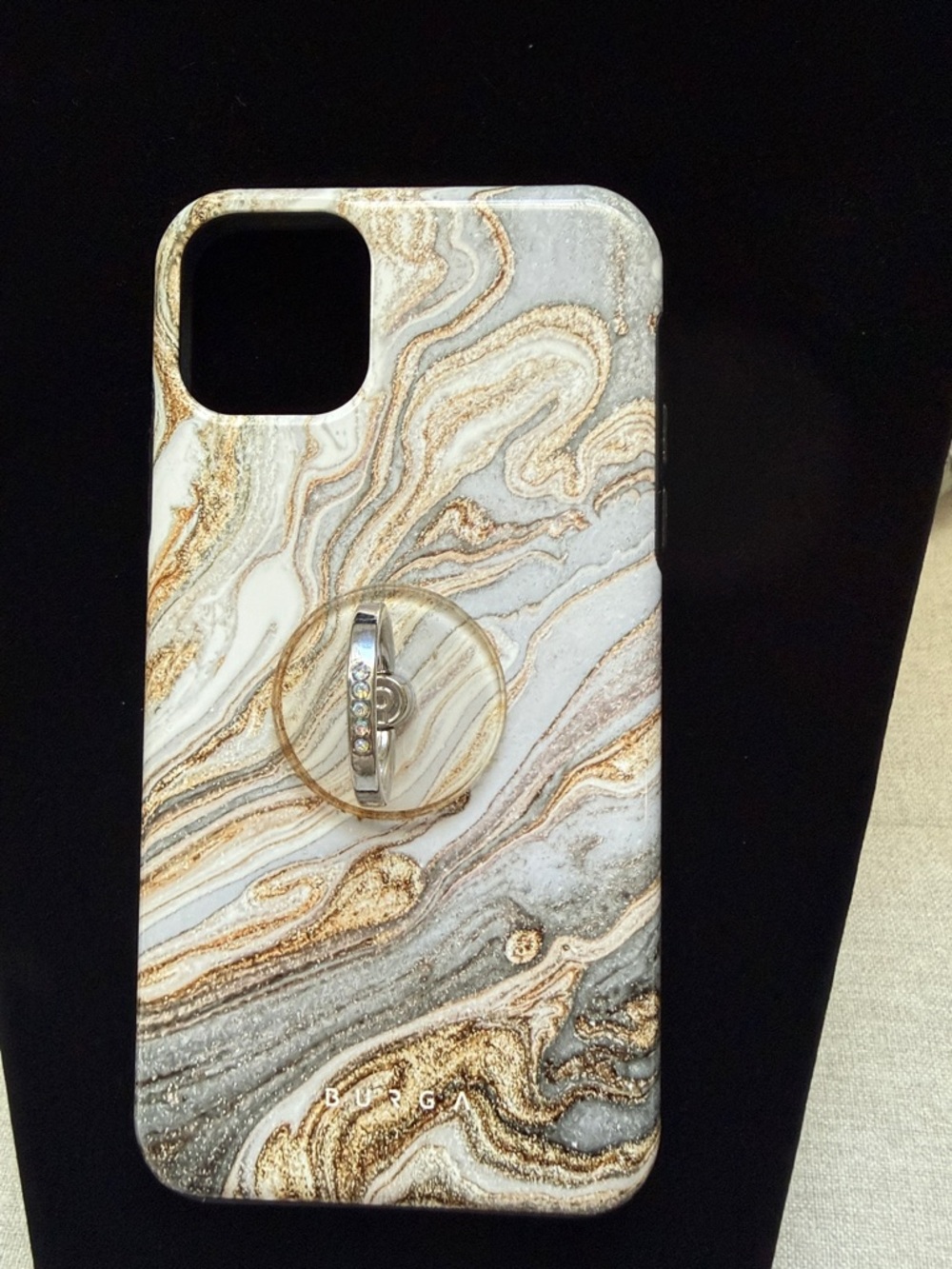 Burga Marble Swirl Gold Accent Phone Case (iphone11 promax) - Picture 2 of 10